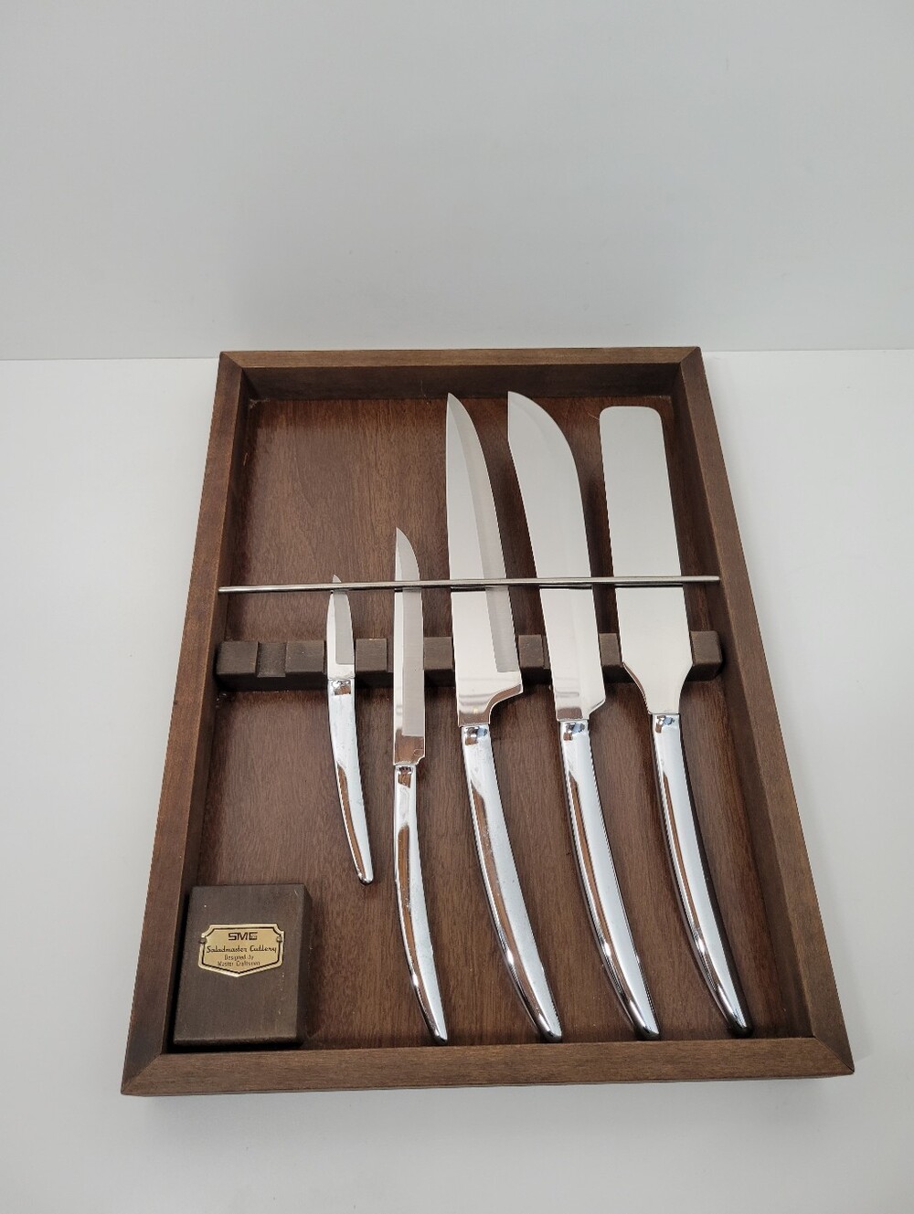 Vtg Saladmaster Cutlery Knife Set 401- 403 405 408 Knives Lot Of 5 Made In USA